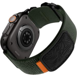 Bandletic Compatible with Apple Watch Series 10 Band Men Women, Wide Tactical Stretchy Nylon Soft Sport Loop for iWatch 49mm(Ultra 3/2/1),46mm(11/10),45mm(9/8/7),44mm(SE3/SE2/SE/6/5/4),42mm(3/2/1)