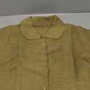 Tanming Womens Cardigan Sweaters Soft Chunky Knit Top Short Sleeve Button Loose Outerwear Sweater (Large, Olive Green)