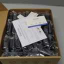 Ravinte 60 Packs (30 Pairs) 3/8" Inset Matte Black Cabinet Hinge, Self Closing Hinges for Kitchen/Bathroom/Furniture Cabinets & Doors. Decorative Hardware with Door Bumper.