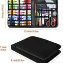 Sewing Kit, 100 Pcs Portable Mini Sewing Kit for Home Travel Sewing Accessories with 30 Color Thread, Tape Measure, Needles, Scissors and Other Accessories