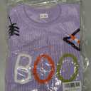 Toddler Girl/Boy Halloween Sweater Boo Hand Embroidered Knitted Pullover Fall Winter Clothes 1-5T (Purple)