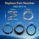 Steering Column Upper Bearing Kit for Tilting and Non-Tilting Columns Compatible with Ford F150 F250 F350 E350 E450 Lincoln Blackwood Mercury Mountaineer Replace#: F4DZ-3517-A