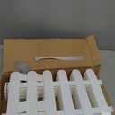 8 PCS Play White Plastic Fence (19.7 inches Long/PCS), Decorative Border, Garden Panels for Under Bed, Sofa Base(11.8in)