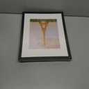 upsimples 11x14 Picture Frame Set of 3, Made of High Definition Glass for 8x10 with Mat or 11x14 Without Mat, Wall and Tabletop Display Photo Frames, Black