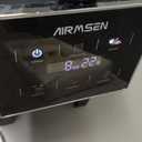 AIRMSEN Grind & Brew Coffee Maker with Built-in Grinder - Single-Serve Machine Compatible with K-Cup Pods & Ground Coffee, 1000W Fast 6-14oz Brew, Descaling Alert, Touchscreen & 50oz Removable Tank