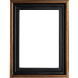 Creative Mark Illusions Floater Frame For 3/4" Deep Canvases - 24x36 Antique Gold - No Glass or Backing - Wood Composite Floating Illusion Frame for Canvas Paintings- With Hanging Hardware