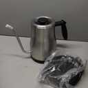 Bodum 34oz Bistro Gooseneck Electric Water Kettle, Pour Over Coffee & Tea, Brushed Stainless Steel