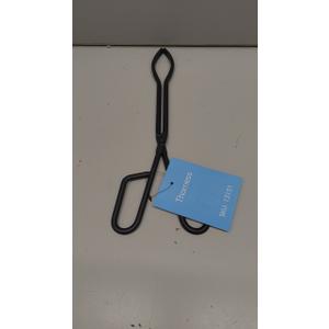 Black Heavy Duty Cast Iron Fire Place Log Tongs for Indoor Fire/Fire Pits Accessories/Tongs for Outdoor Stove/Long Logs Tweezers/Firewood Tongs/Campfire Tongs