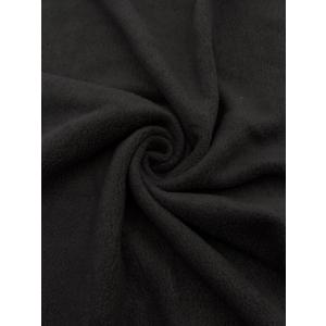 EOVEA - Polar Fleece Fabric by the Yard  Soft Anti-Pill, Warm & Cozy Material for Blankets, Clothing, Crafts, Pet Beds & DIY Sewing  60 Wide, Solid (Black, 1/2 Yard)