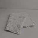 Bath Mat for Bathroom Ultra-Soft Machine Washable Rugs for Shower Room with Non-Slip Backing Shaggy Absorbent Luxury Chenille Bath Rug Perfect for Tub Sink Bedroom Door (16"x24", Ivory White) (16"x24", Ivory White)
