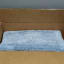 OLANLY Bathroom Rugs Sets 4 piece, Soft Microfiber Absorbent Bath Mat, U-Shaped Contour Toilet Mat and Toilet Lid Cover, Quick Dry, Machine Washable, Toilet Cover and Rug Set for Bathroom, Blue (30" x 20" + 24" x 16" + U24" x 20" + 17.5" x 15")