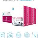 HP Papers | 8.5 x 11 Paper | MultiPurpose 20 lb | 5 Ream Case - 2500 Sheets | 96 Bright | Made in USA - FSC Certified | 115100PC