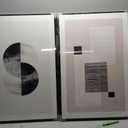 Large Framed Neutral Abstract Wall Art for Living Room Set of 2, 24x36 In, 24" W x 36" H x 2Pcs