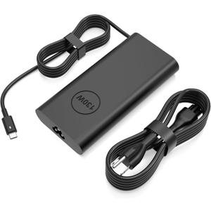 130W USB C Laptop Charger Compatible with Dell XPS 15 9575 9510 9500, Precision 5530 5560 5750, Latitude 7410 5520 5420, Replacement for Dell 130W AC Adapter