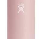 HYDRO FLASK Wide Mouth vacuum insulated stainless steel water bottle with leakproof closeable straw lid for cold water drinks, sports, travel, car and school (Trillium)