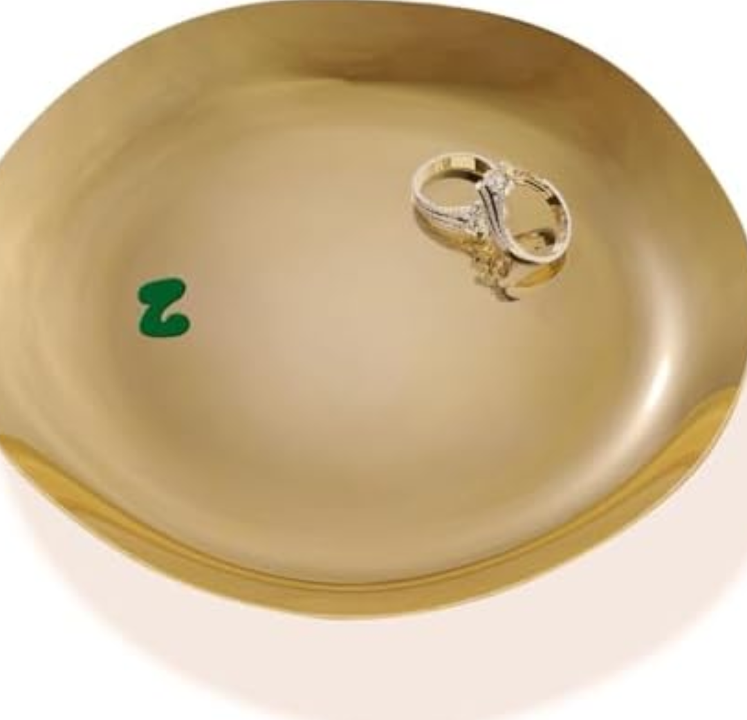 Kviceo Jewelry Tray Ring Dish Mixed Letters Pack Of 3