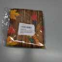 Thanksgiving Scare Crow Outdoor Waterproof Pillow Covers 16x16 Pack of 2 Vintage Pumpkin Leaf Wood Texture Decorative Outdoor Pillow Covers Square Cushion Cases for Patio Furniture Pergola Couch (Yellow Orange)