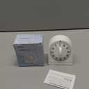 60 Minute Wind Up Timer, Visual Mechanical Timer with Loud Alarm, Manual Countdown Timers for Classroom, Home, Study and Cooking (White)