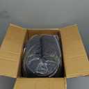 Yoga Bolster Pillow 26x10.5x5.5in Rectangular Meditation Cushion for Massage and Back Support, Breathable Cotton Fill, Zippered Organic Cotton Cover, Easy-Carry Handle, Machine Washable (Black)