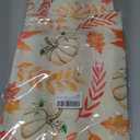 2 x ACZHHZC Pumpkin Fall Table Runner, Maple Leaf Autumn Thanksgiving Kitchen Dining Table Decorations for Home Party Decor (Orange 2, 13x72 Inches)