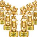 6 Pack Halloween Trophy Best Costume Trophy Skeleton Trophies, Halloween Trophy Awards for Kids Adults Halloween Party Prizes Contest Prizes Funny Trophy for Halloween Party Supplies