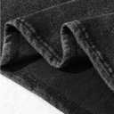 RoseSeek Boy's Washed T Shirts Long Sleeve Shirts Crew Neck Casual Fall Tee Tops Streetwear (Black)