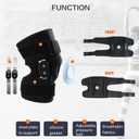 Decompression Knee Brace, Stable Support of The Knee, Pain Relief (Black, L)