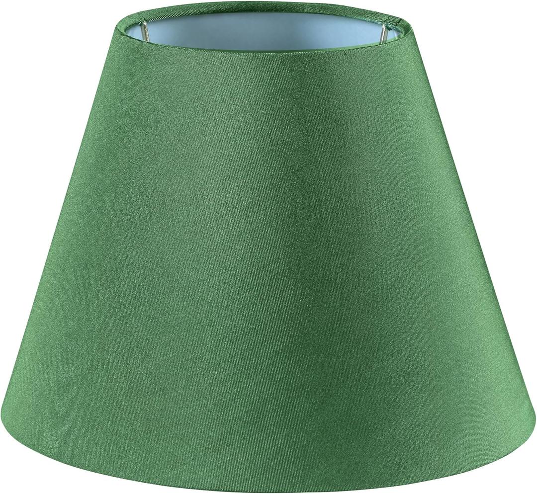 Aspen Creative 56030 Empire Uno Lamp Shade in Forest Green, 5" Top x 9" Bottom x 7" Slant Height, Slip UNO 33mm