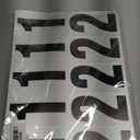 4 inch Adhesive Numbers for Mailbox, Vinyl Reflective Mailbox Number Stickers, 120 Pcs Self Adhesive Number Decals, Pre Spaced Number Signs, for Outside, House, Trash Cans Decal , Cars, Door (Black/White)