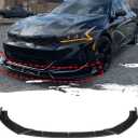 Front Bumper Lip Fit for Kia K5 GT-Line 2020-2025,3 PCS Front Bumper Lip Body Kit Spoiler Compatible with 2020-2025 Kia K5 GT Line Front Splitter, Carbon
