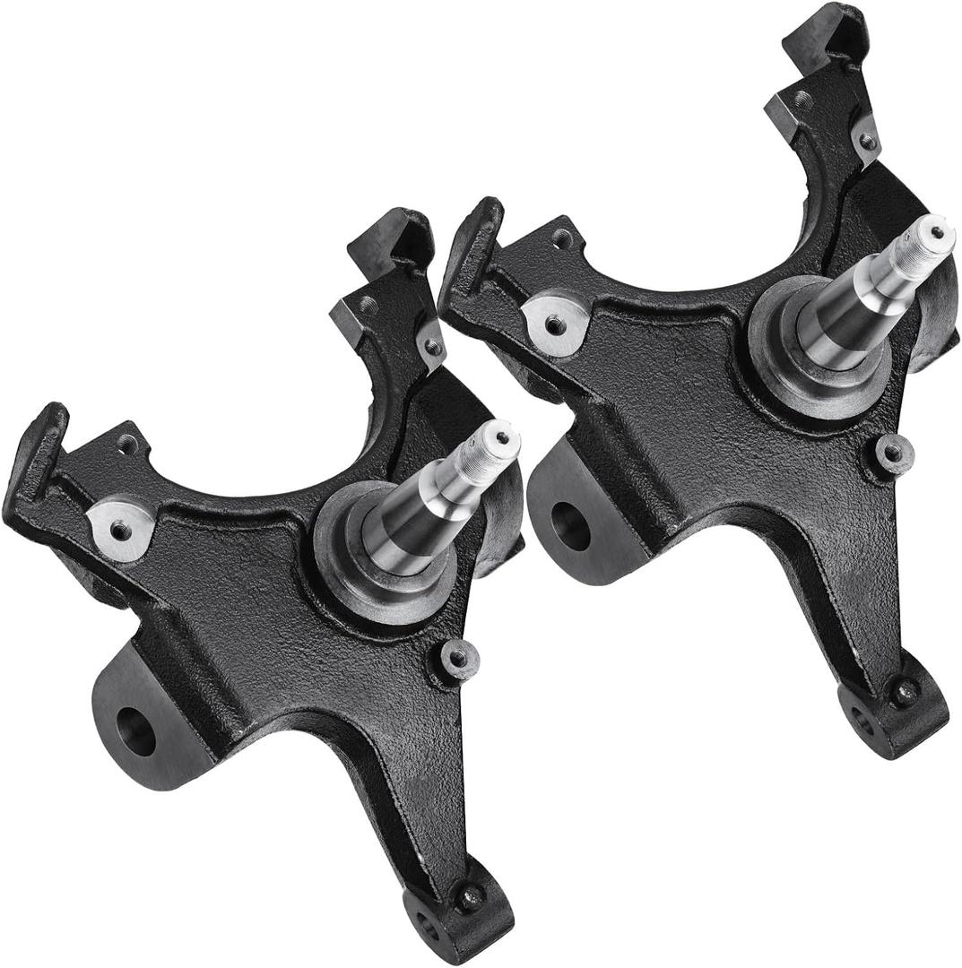 2" Drop Spindles Lowering Kit Fit for GMC C1500 C2500 1988-1998, C1500 2500 Suburban 1992-1999, for Chevy Tahoe Yukon 1995-1999, Fits 2WD 1.25" Rotors Truck SUV Front Suspension