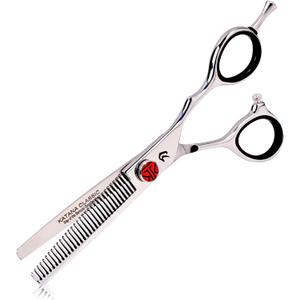 Tokko Katana Classic 6.5" Texturizing Shears Professional Razor Edge 440C Japanese Stainless Steel Hair Thinning Scissors 6.5" Barber Shears With Adjustment Screw and Leather Case