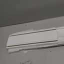 KUZRZNH Double Row Ceiling Curtain Track System, White, 7.9ft (2.4m)