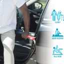 Stander HandyBar, Portable Vehicle Support Handle with Window Breaker and Seat Belt Cutter for Adults, Seniors, and Elderly, Car Door Assist Handle with Non-Slip Grip and Emergency Safety Tools