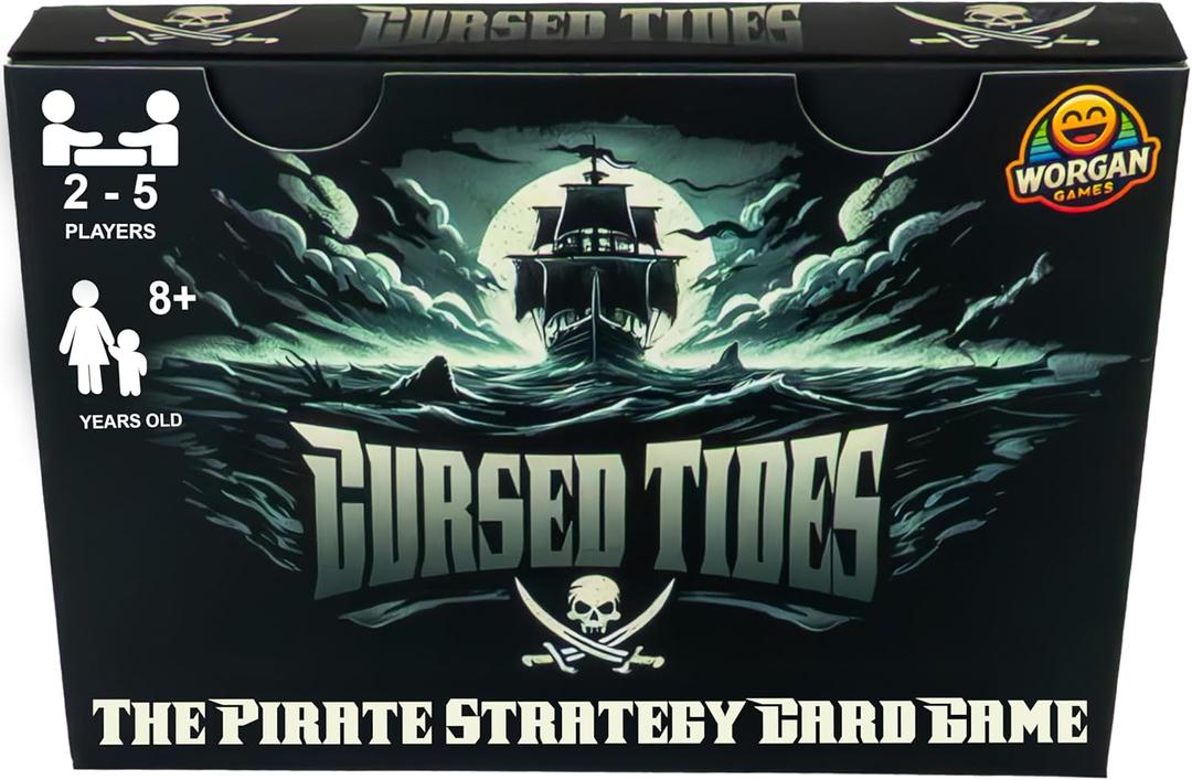6 x Cursed Tides - Strategy Card Game | Fun for Kids, Teens & Adults | 2-5 Players | Ages 8+ | Quick 15-Minute Gameplay