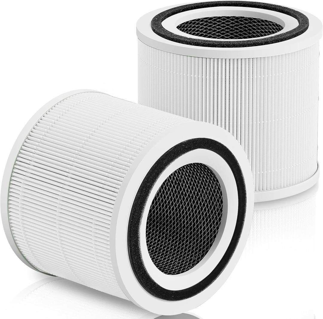 14 True HEPA Filter Replacement Compatible with PuroAir 240 Air Purifier, 3-in-1 True HEPA Filter Replacement with HP-14 Activated Carbon Filter, 2 Pack (White)
