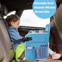 MENZOKE Kids Travel Tray for Boys or Girls, Travel Tray for Kids Car Seat with Tablet Holder, Dry Erase Board & Cooler Cup Holder, Road Trip Essentials Accessories for Car Trip, Airplane (2 Pack)