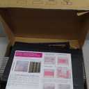 12 Cube Storage Organizer Book Shelves, DIY Open Stackable Bookshelf, Extra Large Plastic Bookcase Rack for Bedroom, Living Room, Home Office