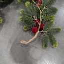 Artoid Mode Beige Xmas Tree Christmas Table Runner, Seasonal Winter Kitchen Dining Table Decoration for Home Party Decor 13x72 Inch