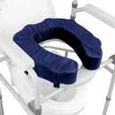 Raised Toilet Seat Cushion High-Density Foam Booster Pad for Elderly, Seniors, Disabled Toilet Riser for Standard & Elongated Toilets Commode Seat Cushion Non-Slip & Easy to Clean (3 inches)