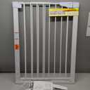 Cumbor 36" Extra Tall Baby Gate for Stairs, 29.7-40.6"(Extensions Included) Wide Dog Gate for Doorways, Pressure Mounted Auto-Close Pets Gates for Dogs Indoor, Durable Safety Child Gate, White