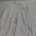 Esabel.C Womens Button Down Shirts Long Sleeve Regular Fit Stretch Work Blouse (Medium, White#)