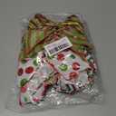 12 Pcs Wave Stripe Christmas Bows, 5 Inch Red Green Dots Bow for Christmas Tree Topper, Ornaments for Tree Home Coquette Room Birthday Party Front Door Wedding Holiday Decor