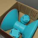 Storex Wiggle Stool – Active Flexible Seating for Classroom and Home Study, Adjustable 12-18 Inch Height, Teal (00306U01C)