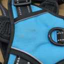 PHOEPET Reflective Dog Harness Large Breed Adjustable No Pull Vest with Handle 2 Metal Rings 3 Buckles [Easy to Put on & Take Off](XL, Blue)