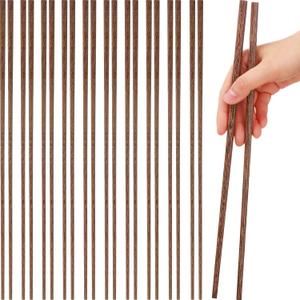 10 Pairs Cooking Chopsticks Reusable 12 Inch Extra Long Wooden Chop Sticks Natural Chinese Style Chopsticks for Noodles, Frying, Hot Pot, Cooking