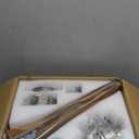 42 Inch Ceiling Fan with Lights, Remote Control, Dimmable, Solid Wood Blades, Power-Off Memory, Quiet DC Motor, Modern Brushed Nickel Ceiling Fan for Farmhouse Living Room Bedroom Patio Outdoor