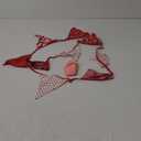 33 ft Red Plaid Checkered White Pennant Banner,Flag Triangle Bunting Garland Decor,Hanging Triangle Banner,for Betrothal Day, Wedding,Birthday,Baby Shower,Graduation,Christmas(White Red Plaid Banner)