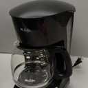 Mr. Coffee Black Coffee Maker, 12 Cups, with Auto Pause and Glass Carafe, Perfect for Home and Office Use