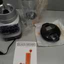 BLACK+DECKER PowerCrush Multi-Function Blender with 6-Cup Glass Jar, 4 Speed Settings, Silver